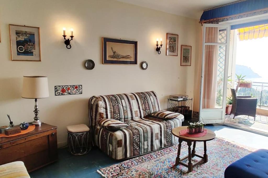 Vintage Flat On Villefranche Bay - Free Car Park Esterno foto