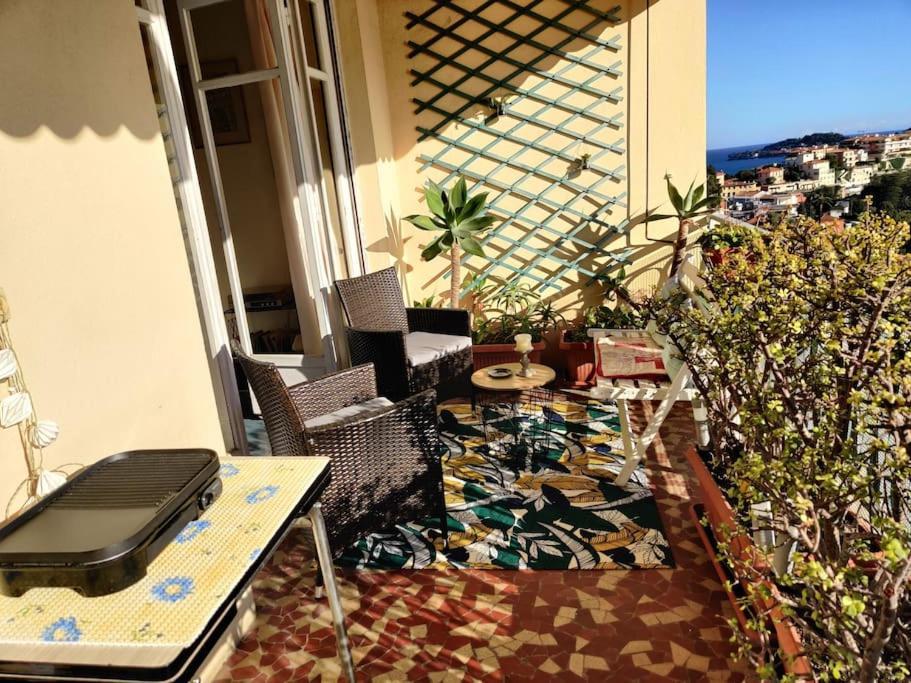 Vintage Flat On Villefranche Bay - Free Car Park Esterno foto