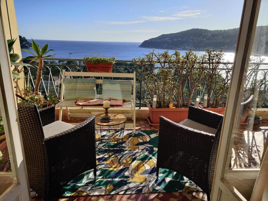 Vintage Flat On Villefranche Bay - Free Car Park Esterno foto