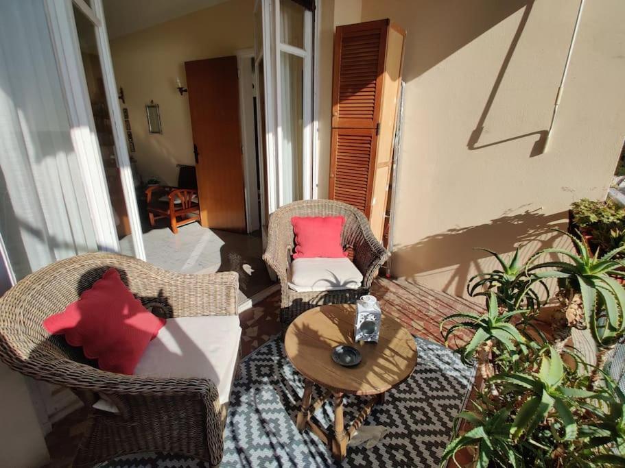 Vintage Flat On Villefranche Bay - Free Car Park Esterno foto